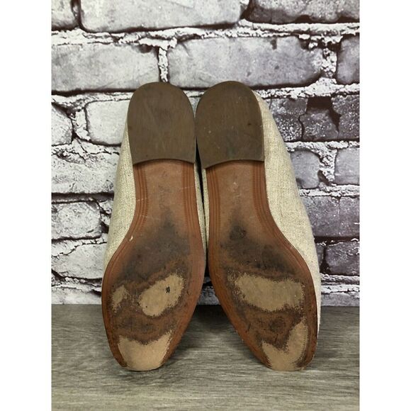 Sam Edelman Lior Beige Leather Horsebit Almond Toe Slip On Flats Women Sz 7M US - Picture 16 of 16